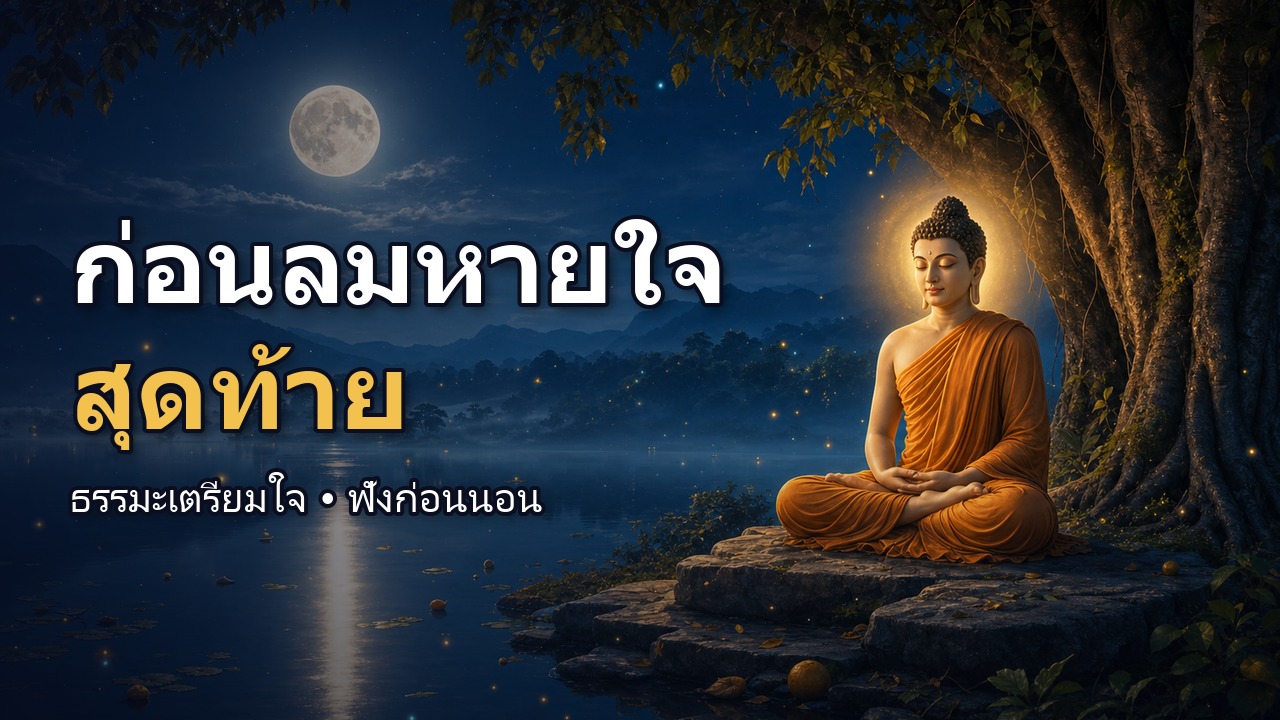 ธรรมะก่อนตาย เตรียมใจให้สงบก่อนลมหายใจสุดท้าย | ฟังก่อนนอน