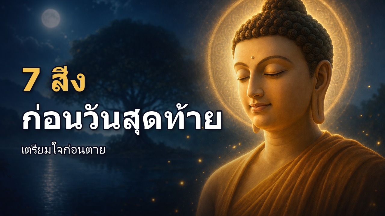 เตรียมตัวก่อนตาย 7 สิ่งที่ควรทำก่อนวันสุดท้ายมาถึง | ธรรมะก่อนตาย